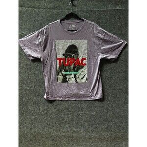 2Pac Tupac Shakur T-Shirt Men’s M Purple Bravado Hip Hop Rap Graphic Tee